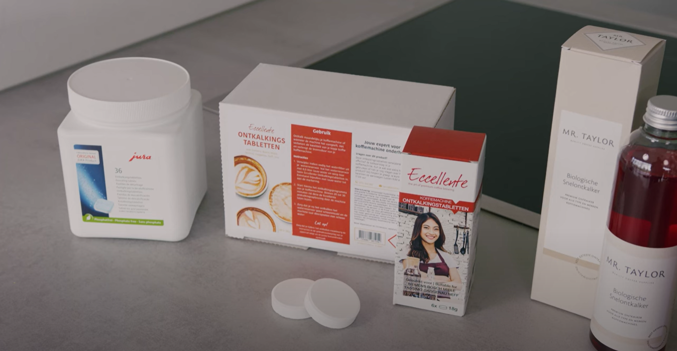 Welke ontkalker voor JURA koffiemachines gebruiken?