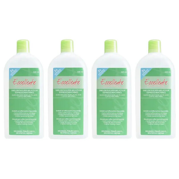 ECCELLENTE set van 4x 500ml ontkalker voor DeLonghi