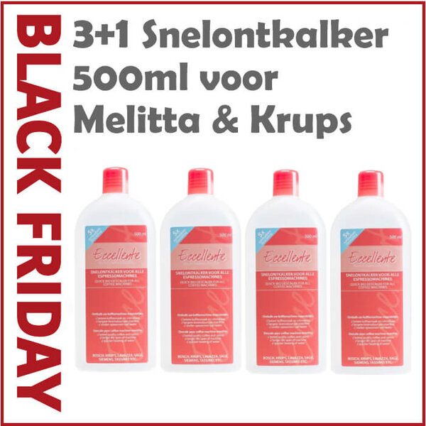3+1 Snelontkalker Voordeelfles voor Melitta en Krups