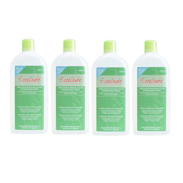 3+1 Snelontkalker Voordeelfles voor Nespresso, Dolce Gusto en L'Or