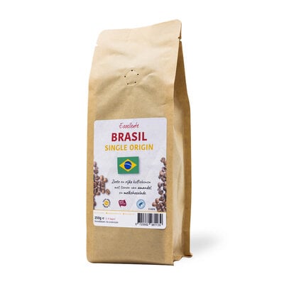 Brasil Koffiebonen 250g – 100% Arabica, Zacht & Rond