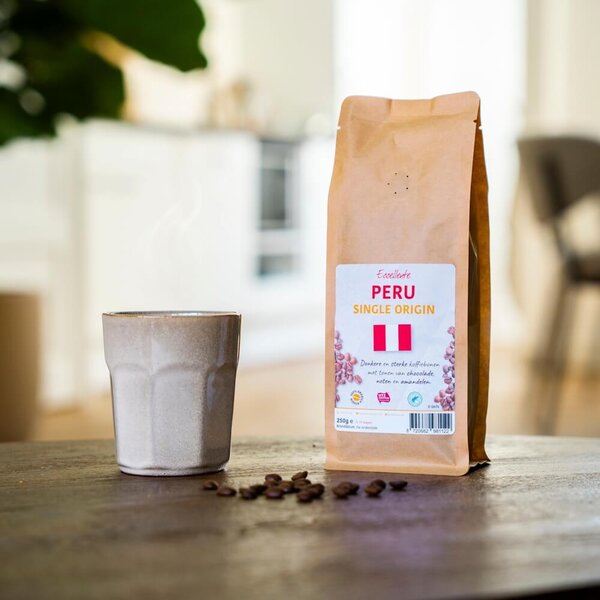 Peru Koffiebonen 250g – 100% Arabica, Krachtig & Stevig