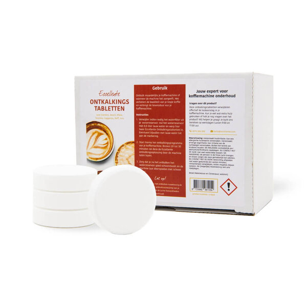 Kit d'entretien – 30 pastilles de détartrage + 30 pastilles de nettoyage pour machines à café
