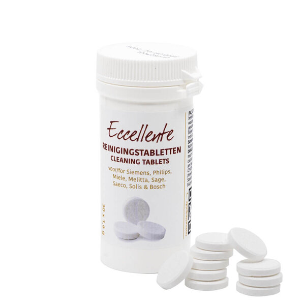 Kit d'entretien – 30 pastilles de détartrage + 30 pastilles de nettoyage pour machines à café