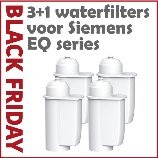 3+1 waterfilters voor Siemens EQ Series