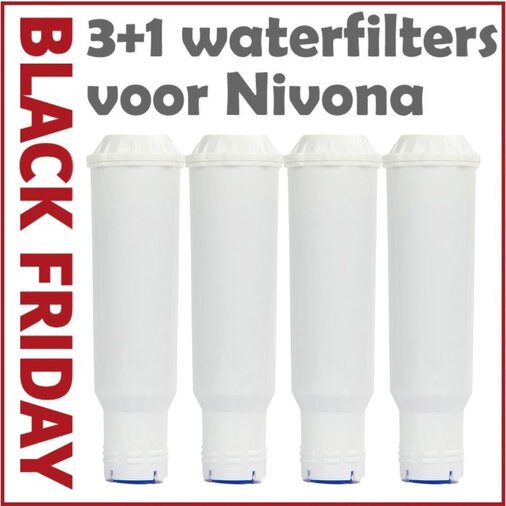 BLACK FRIDAY - ECCELLENTE 3+1 waterfilters compatibel met Nivona Claris