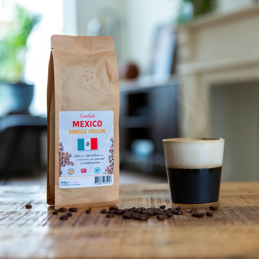 Eccellente Mexico koffiebonen sfeerbeeld