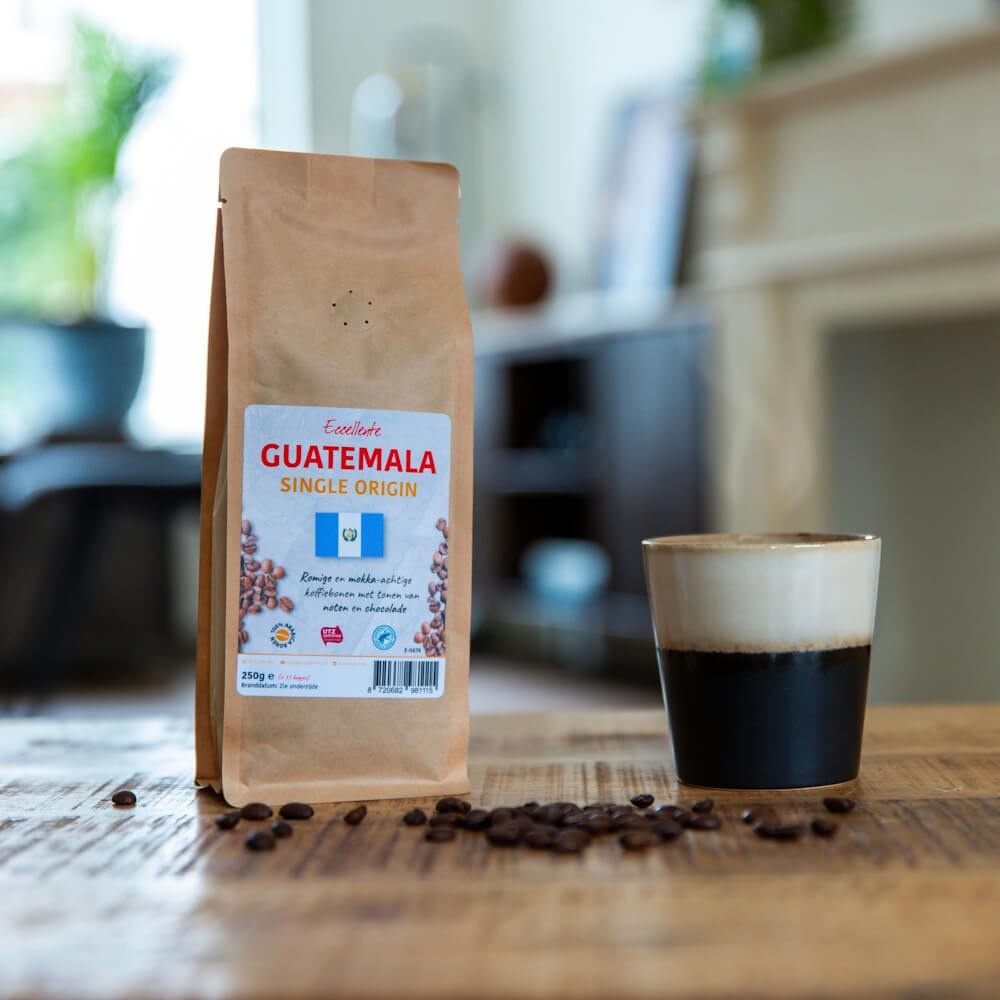 Eccellente Guatemala koffiebonen sfeerbeeld