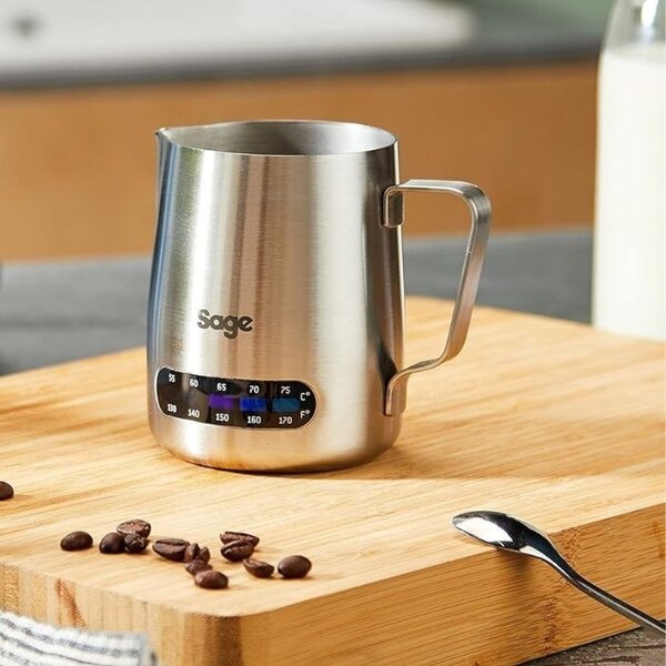 le pot à lait Temp Control avec thermomètre – Inox – 480 ml