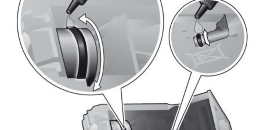 Lubrification de la machine à expresso avec de la graisse silicone