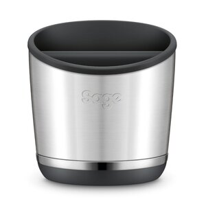 Knock Box 20 – Bac à marc en acier inoxydable (Brushed Stainless Steel)