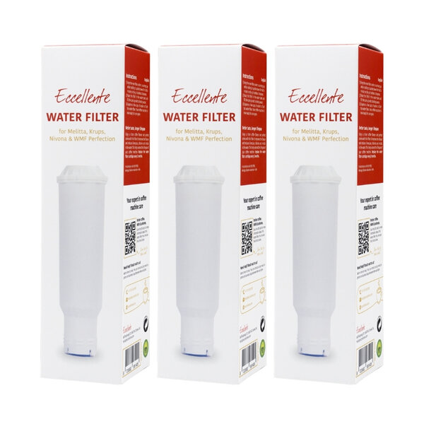 Set avantageux de 3 filtres à eau compatibles avec Melitta Pro Aqua