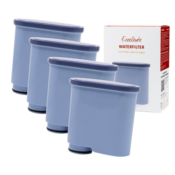 set de 4 filtres à eau AquaClean compatibles avec Philips Saeco