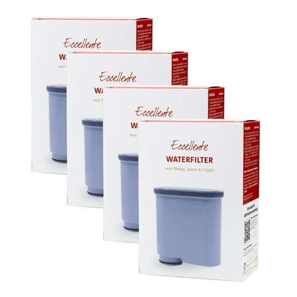 set van 4 AquaClean waterfilters geschikt voor Philips Saeco