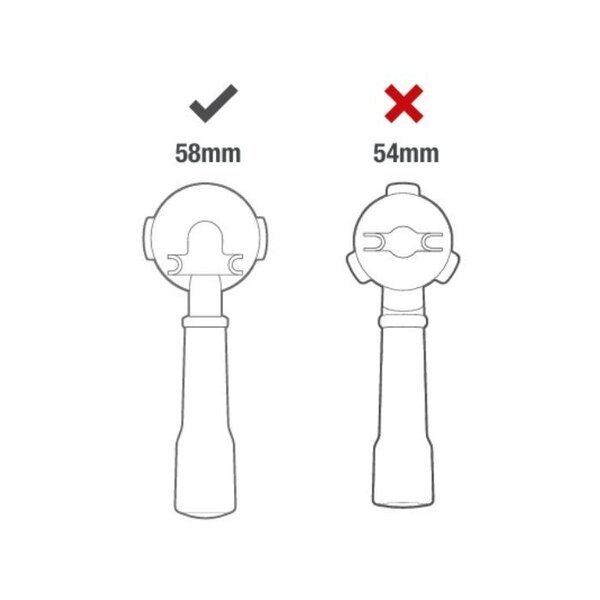 Portafiltre nu 58 mm (SEA304) – Portafiltre sans fond