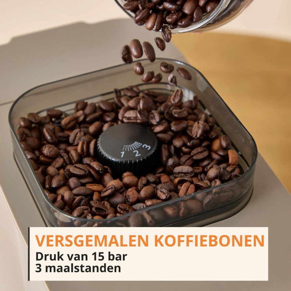 3 maalstanden, 15 bar druk