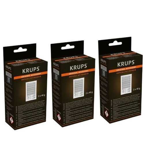 KRUPS Ontkalkingspoeder F054 - 3 stuks
