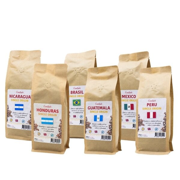 Coffret de grains de café – Le monde des saveurs – 1 500 grammes
