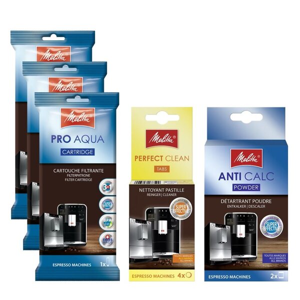 Onderhoudspakket – 3 Pro Aqua Waterfilters, Anti Calc & Perfect Clean