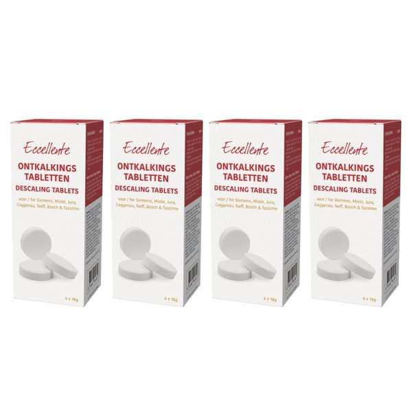 Pastilles détartrantes pour machine à café - 24 pastilles de 18 grammes chacune