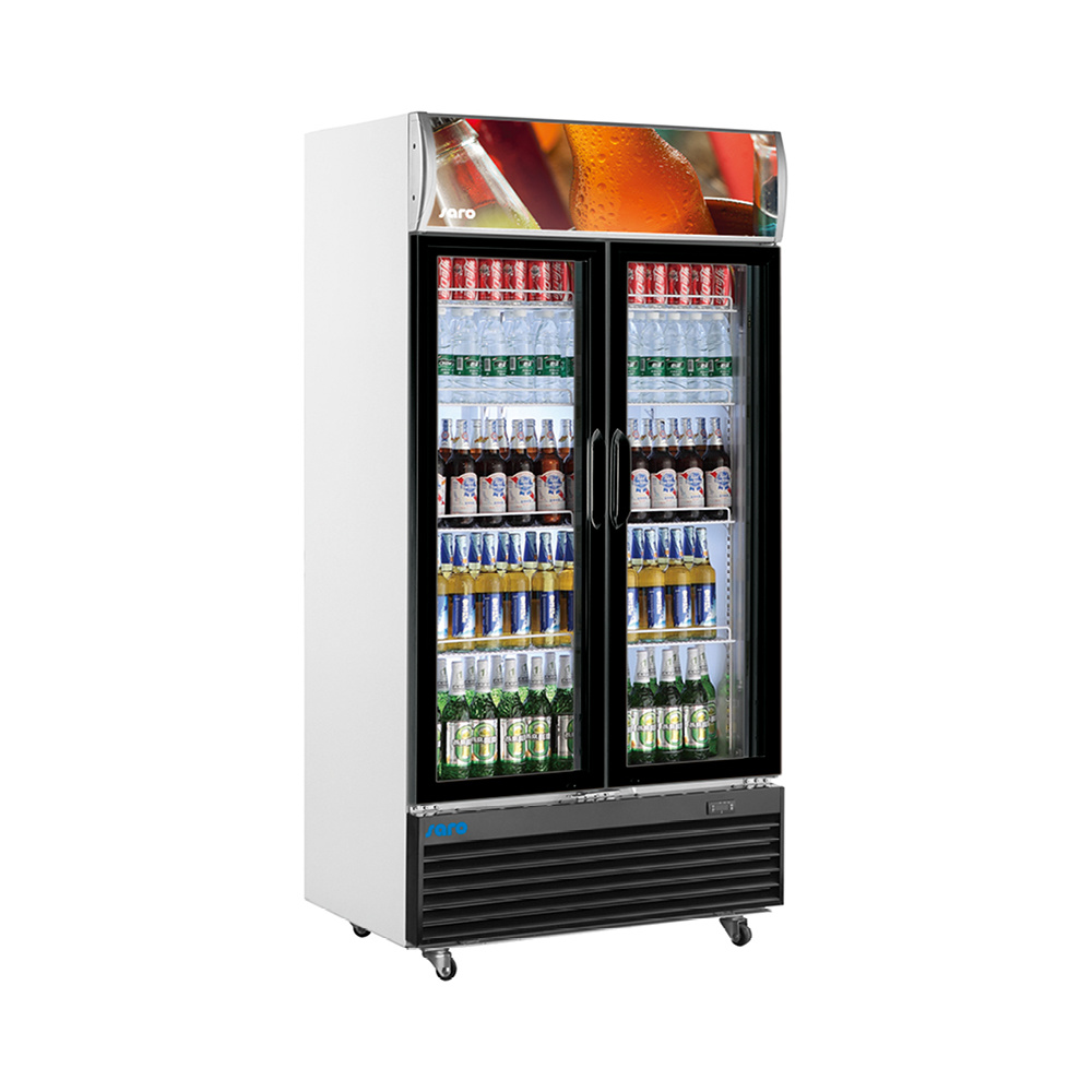 Flessenkoeler met dubbele glasdeur model GTK 800