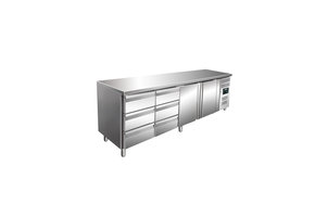 Koelwerkbank met ladenset 2 x 3 lades model KYLJA 4150 TN