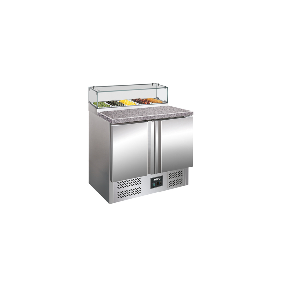 Pizzawerkbank met glasvitrine model PS 200 G