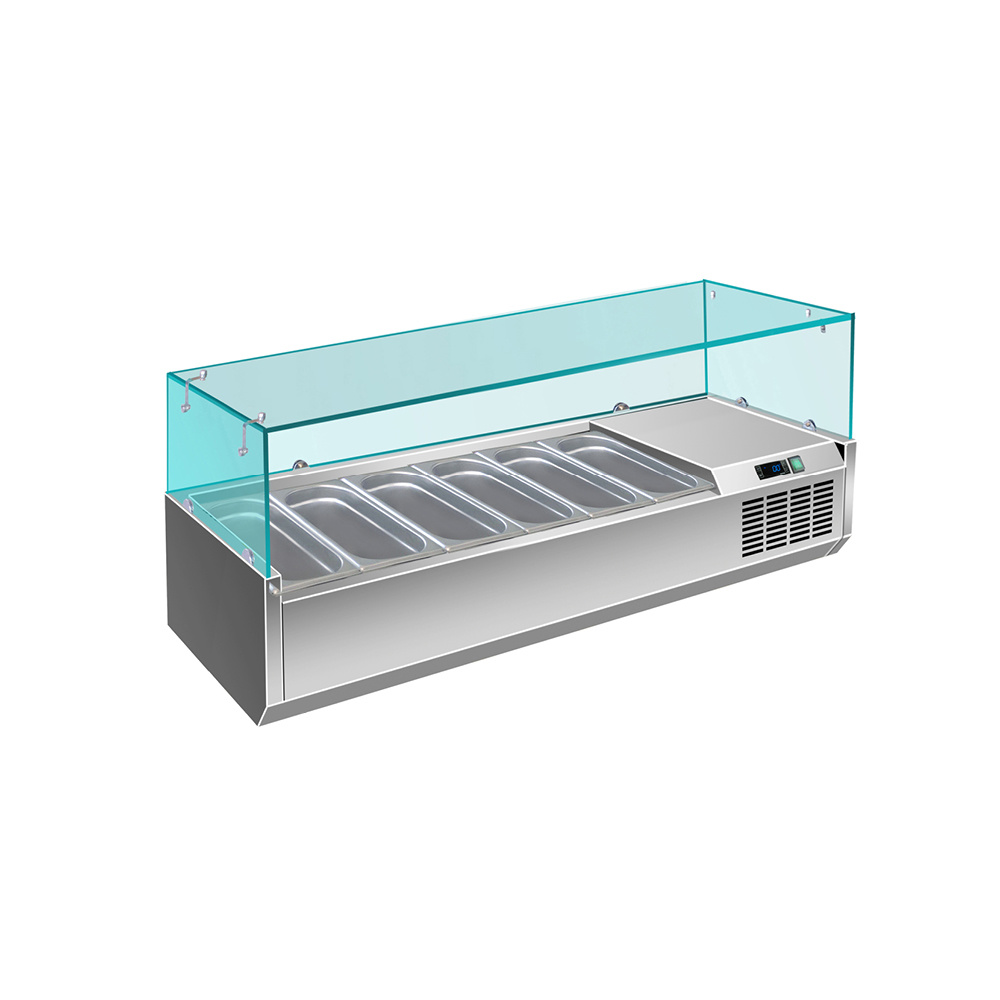 Opzet koelvitrine 1/3 GN model VRX 1500 /380