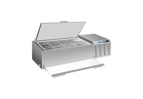 Opzet koelvitrine met deksel 1/3 GN model VRX S 1500