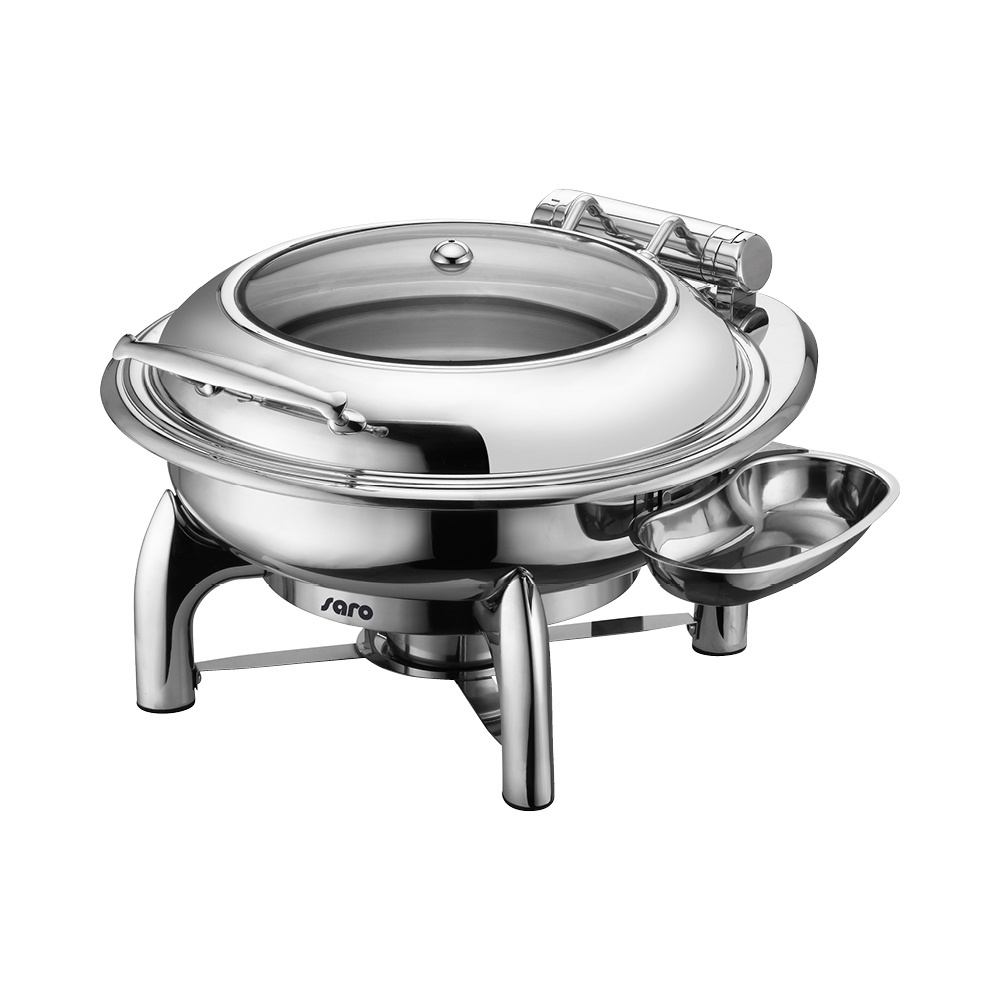 Inductie Chafing Dish met zelfsluiting deksel Rond model JESSIE