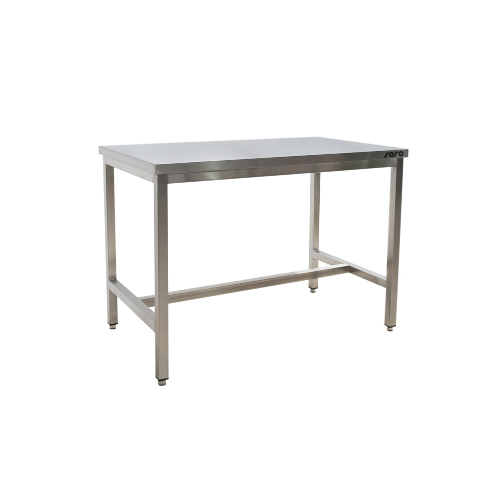 Roestvrijstalen tafel zonder onderblad 600 x 1200 mm