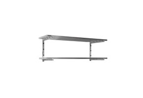 Wandschap met 2 open roosters 1600mm