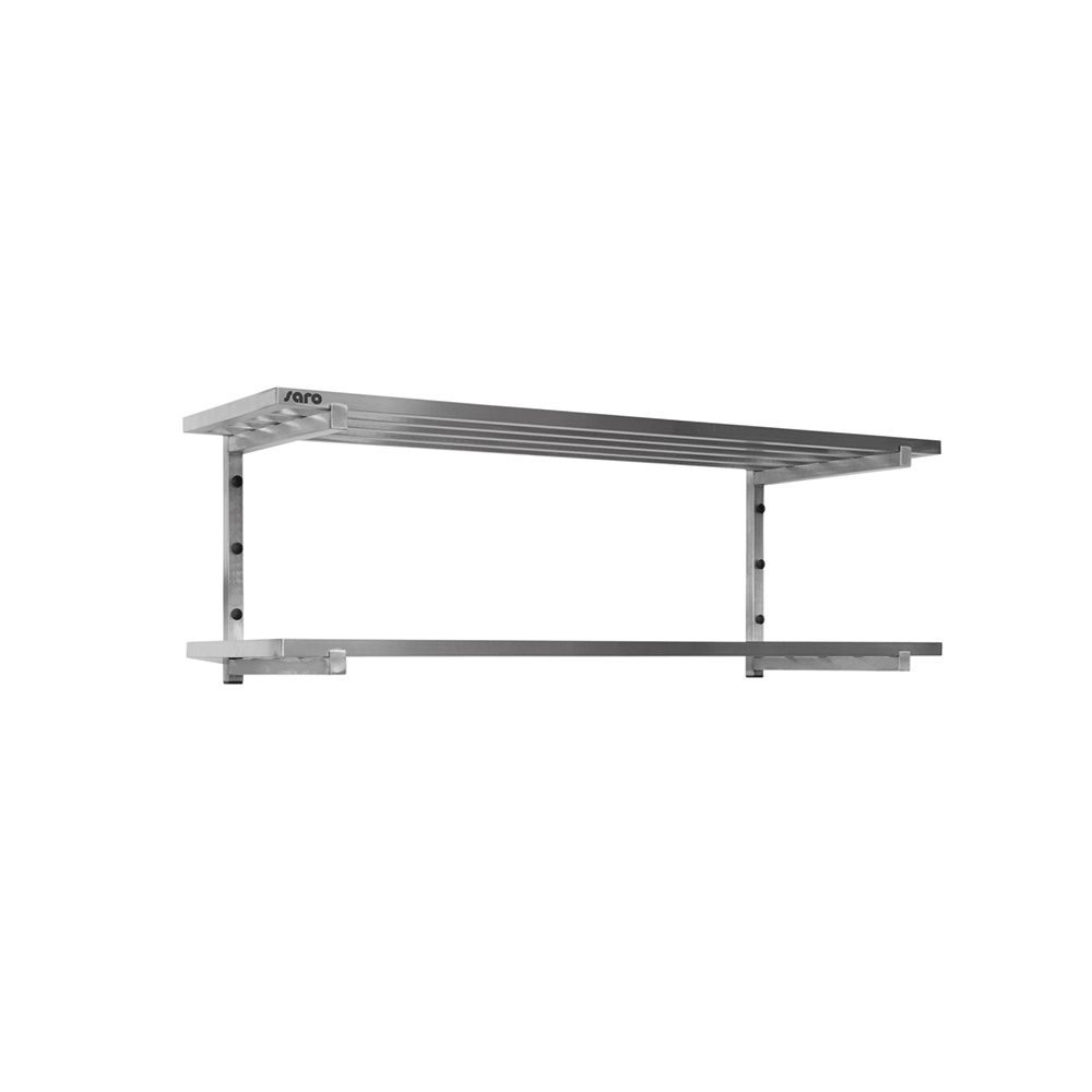 Wandschap met 2 open roosters 1600mm