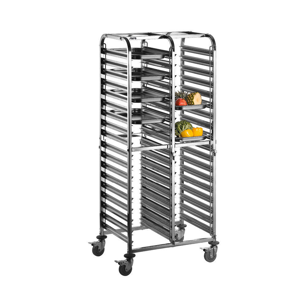 Trolley voor bakbladen 600 x 400 mm model LIAM DUO