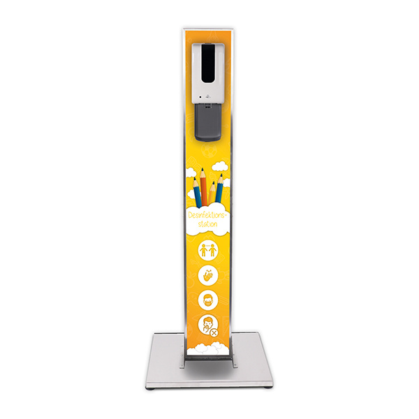 Desinfectiedispenser met contactloze sensor schoolmodel