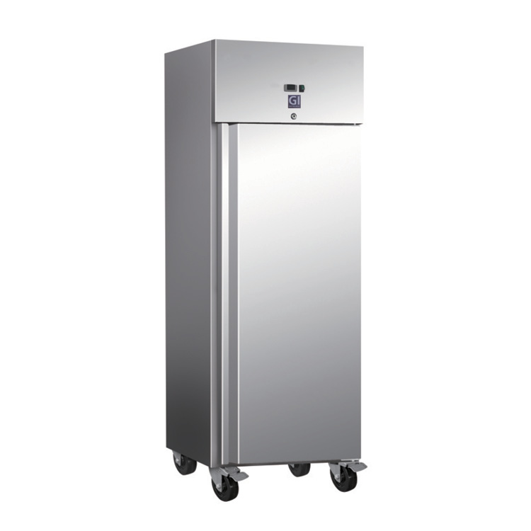 Gastro-Inox RVS 600 liter koelkast statisch gekoeld met ventilator