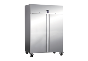 Gastro-Inox RVS 1200 liter koelkast statisch gekoeld met ventilator