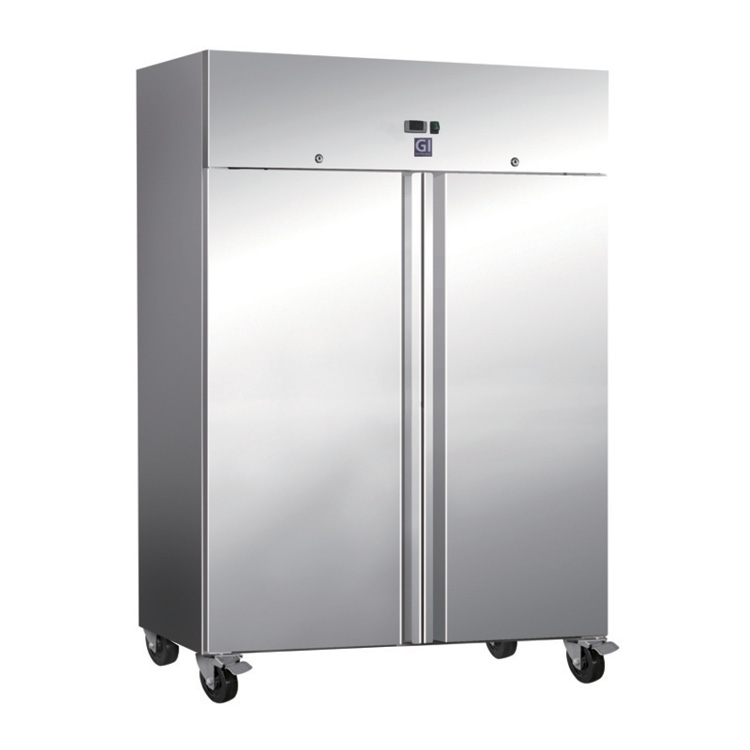 Gastro-Inox RVS 1200 liter koelkast statisch gekoeld met ventilator