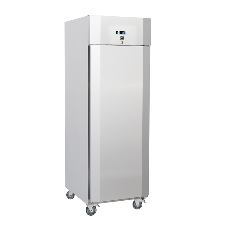 Gastro-Inox RVS 700 liter vrieskast geforceerd gekoeld