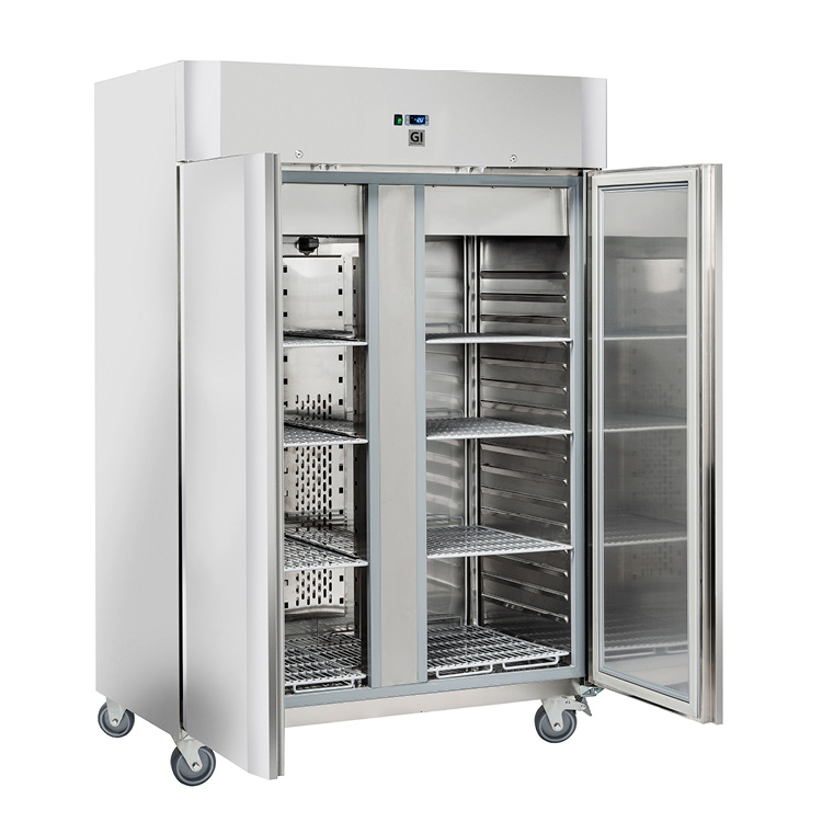 Gastro-Inox RVS 1400 liter vrieskast geforceerd gekoeld
