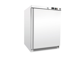 Gastro-Inox wit stalen vriezer 200 liter statisch gekoeld