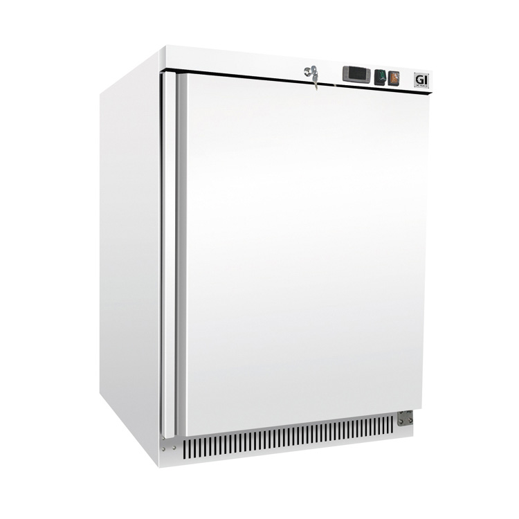 Gastro-Inox wit stalen vriezer 200 liter statisch gekoeld