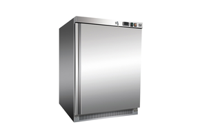 Gastro-Inox RVS vriezer 200 liter statisch gekoeld