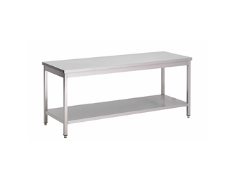 Gastro-Inox RVS werktafel met onderblad 900 x 700 x 850 mm