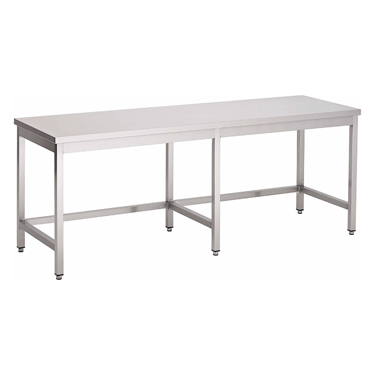 Gastro-Inox RVS werktafel zonder onderblad 2500 x 700 x 850 mm