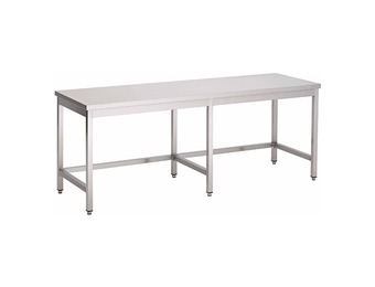 Gastro-Inox RVS werktafel zonder onderblad 2400 x 600 x 850 mm