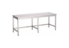 Gastro-Inox RVS werktafel zonder onderblad 2800 x 600 x 850 mm
