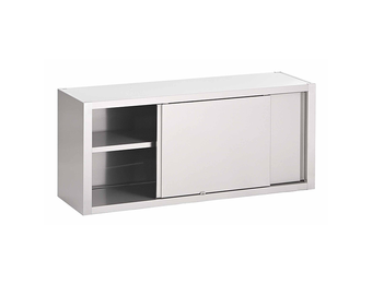 Gastro-Inox RVS wandkast met schuifdeuren 1000 x 400 x 600 mm