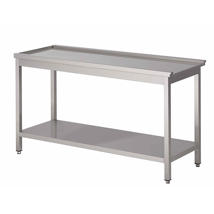 Gastro-Inox korventafel met onderblad links