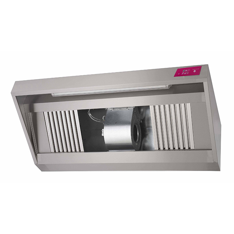 Gastro-Inox afzuigkap met motor 1500 x 1100 x 540 mm